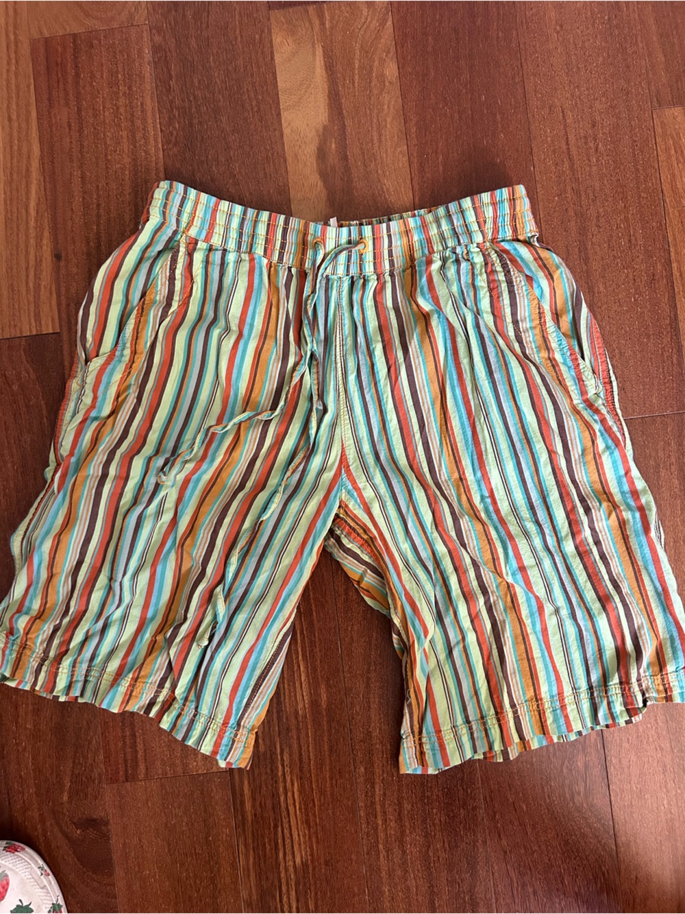Free People Striped Bermuda Shorts